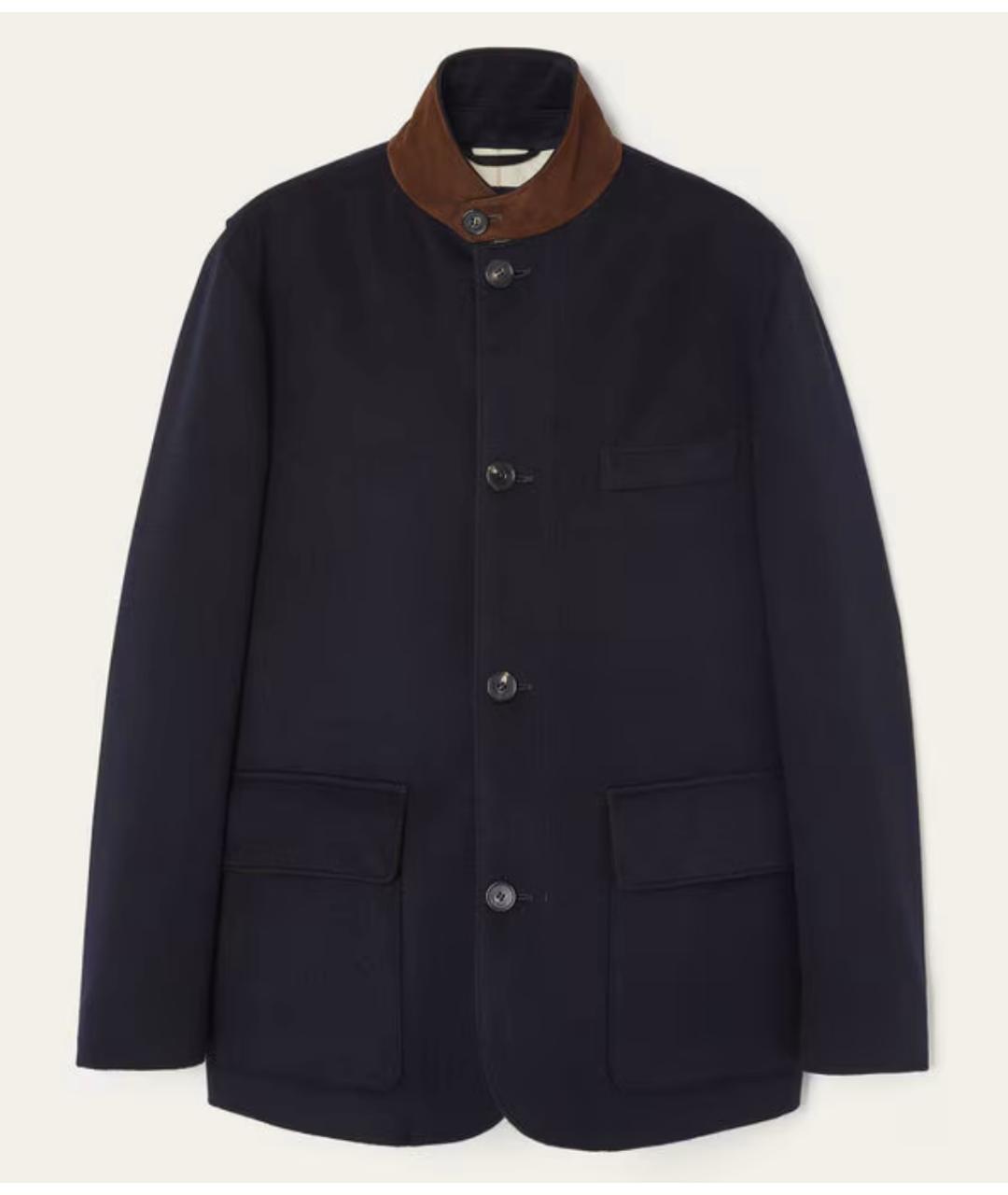 LORO PIANA Темно-синее кашемировое пальто, фото 7
