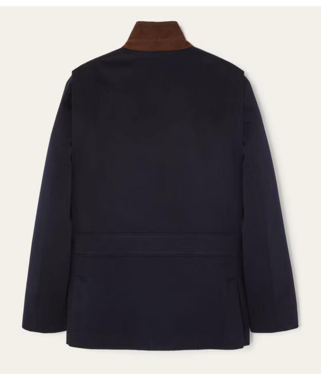 LORO PIANA Темно-синее кашемировое пальто, фото 2