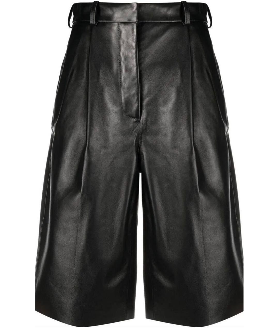 ACNE STUDIOS Черные кожаные прямые брюки, фото 5