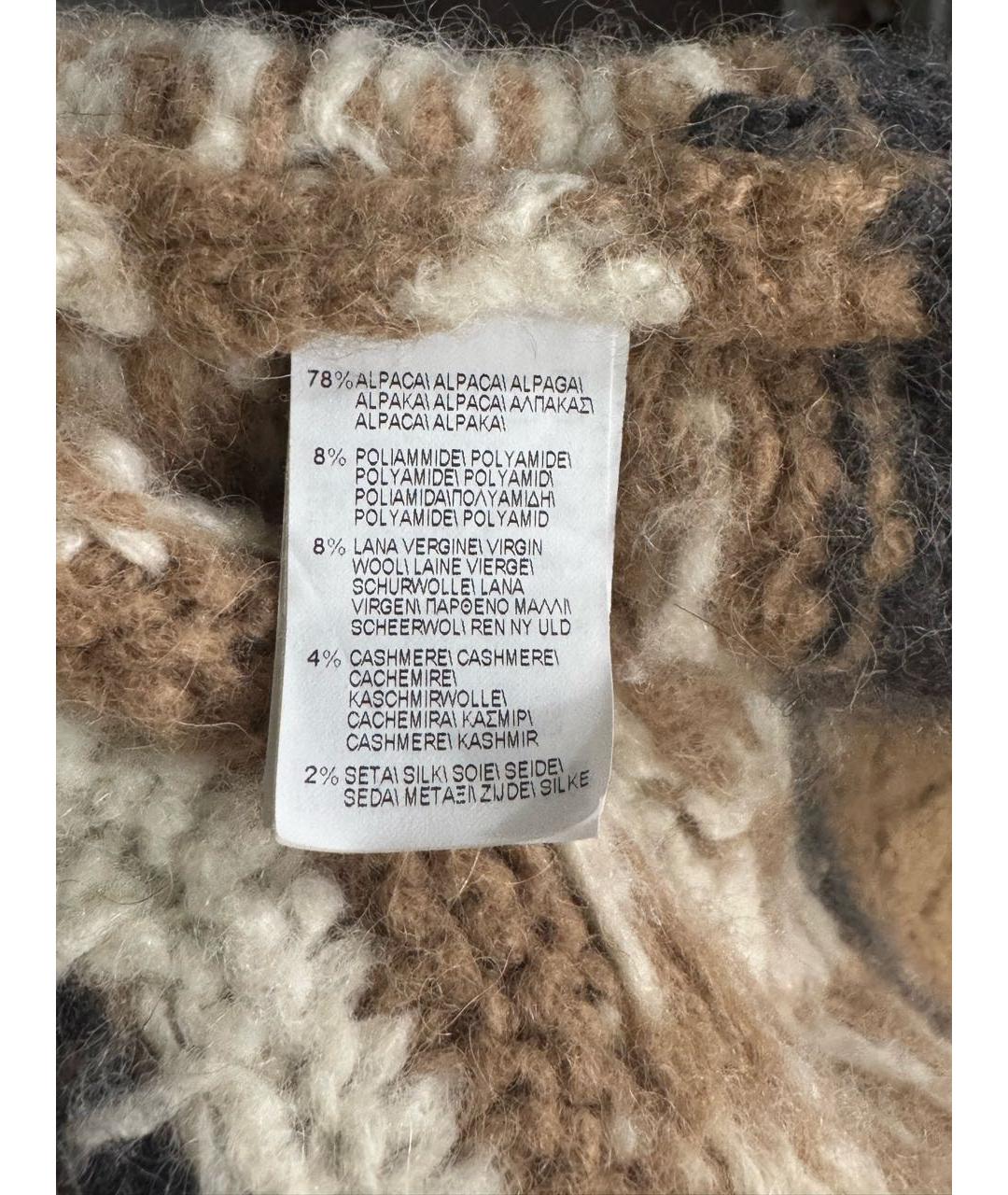 BRUNELLO CUCINELLI Бежевый шерстяной жакет / жилет, фото 3