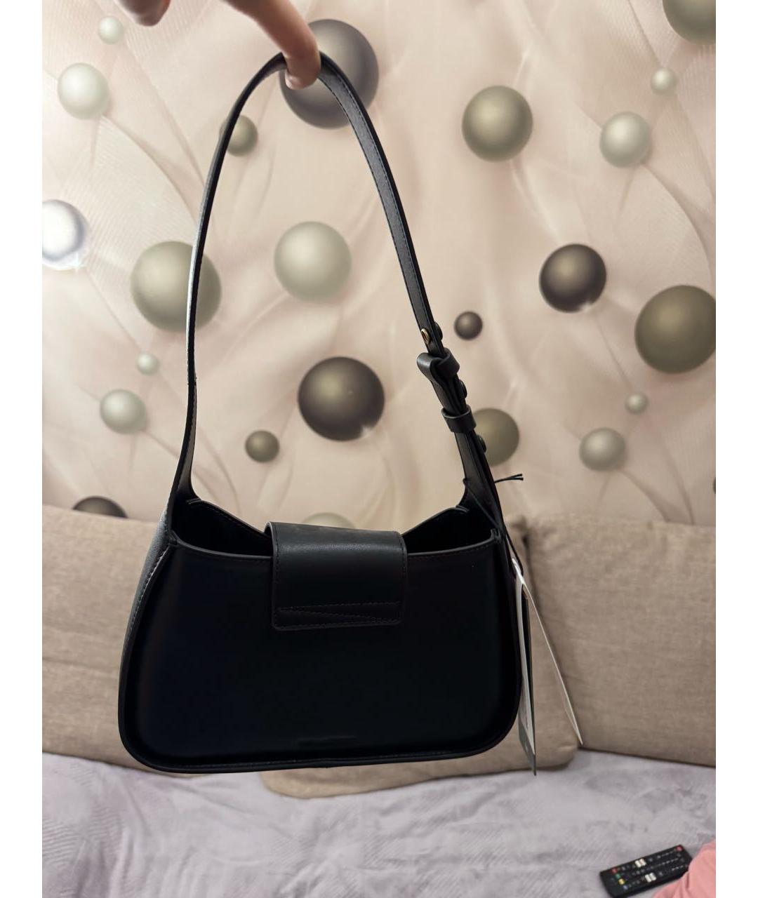 KARL LAGERFELD Черная сумка с короткими ручками из искусственной кожи, фото 3