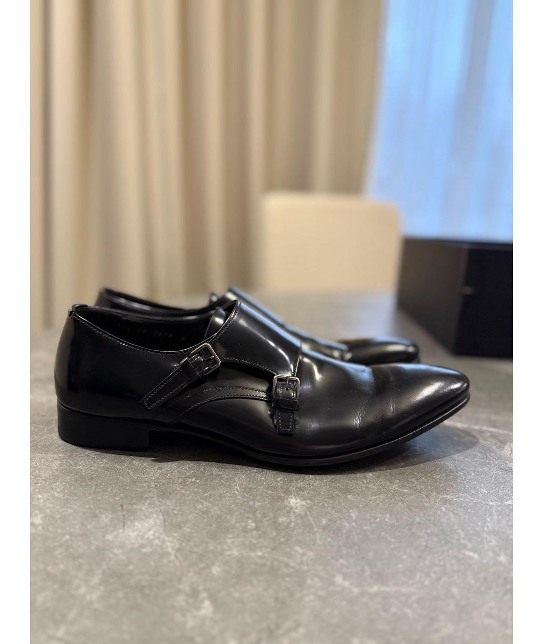 PRADA Черные кожаные туфли, фото 6