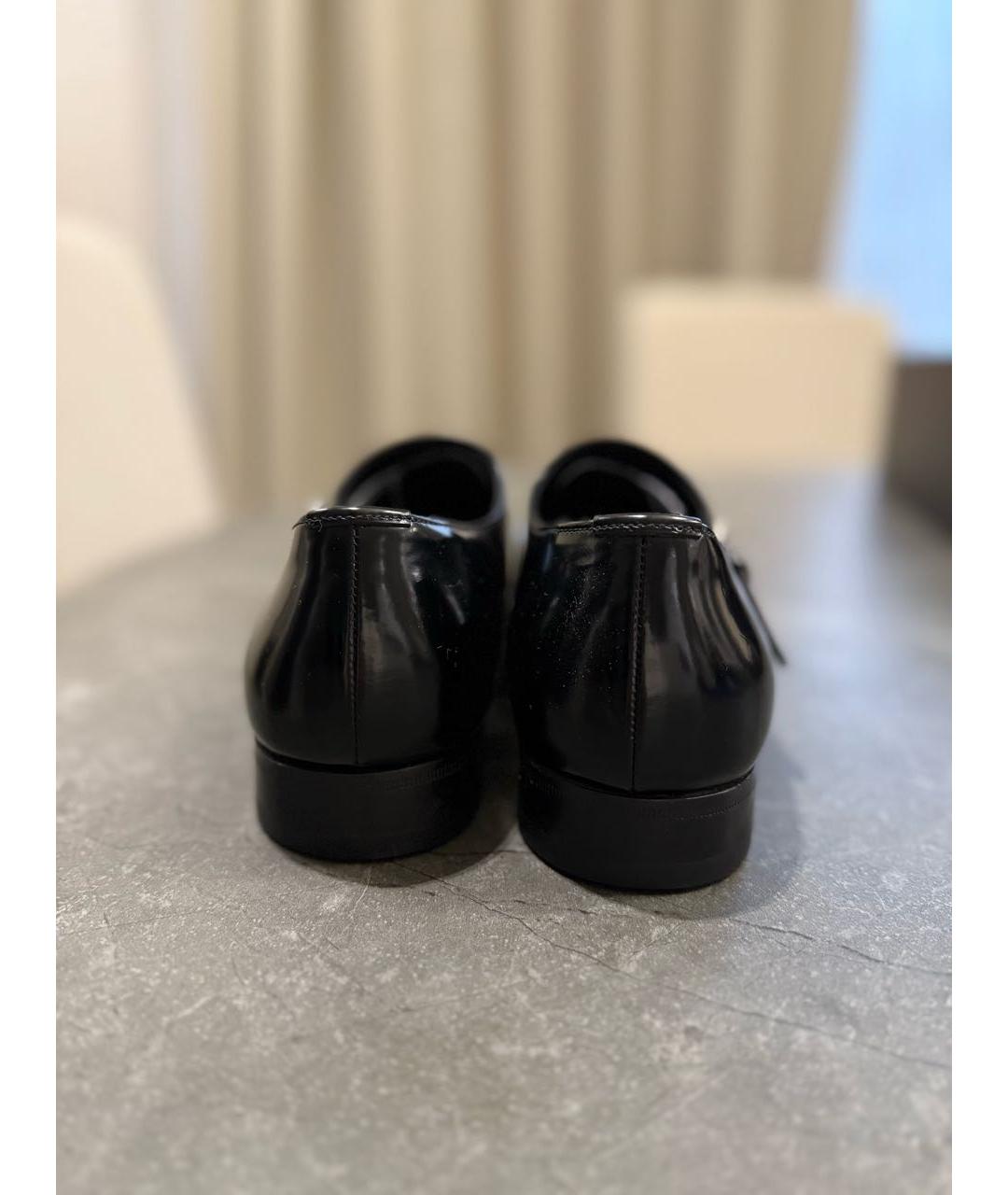 PRADA Черные кожаные туфли, фото 4