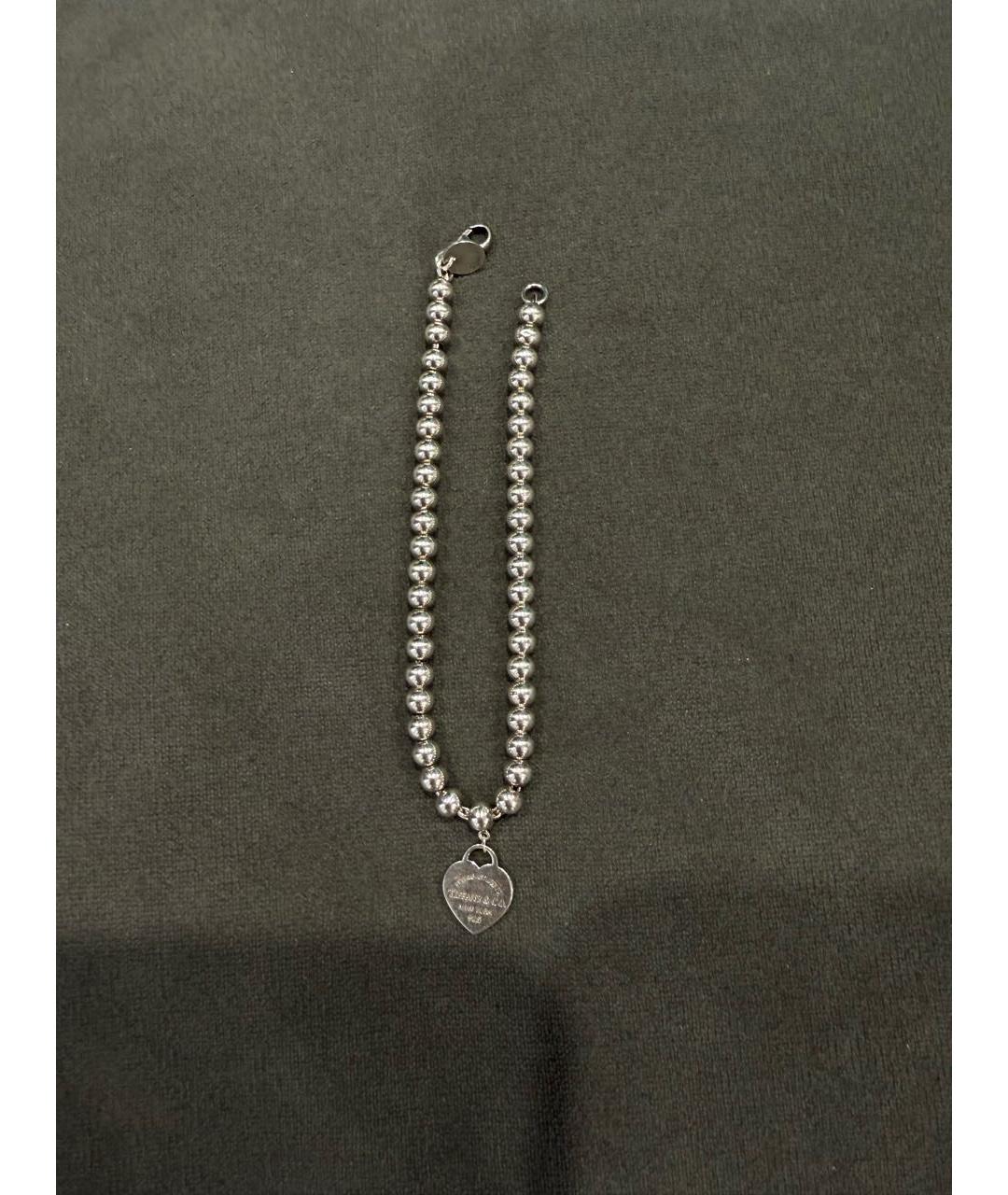 TIFFANY&CO Серебрянный серебряный браслет, фото 7