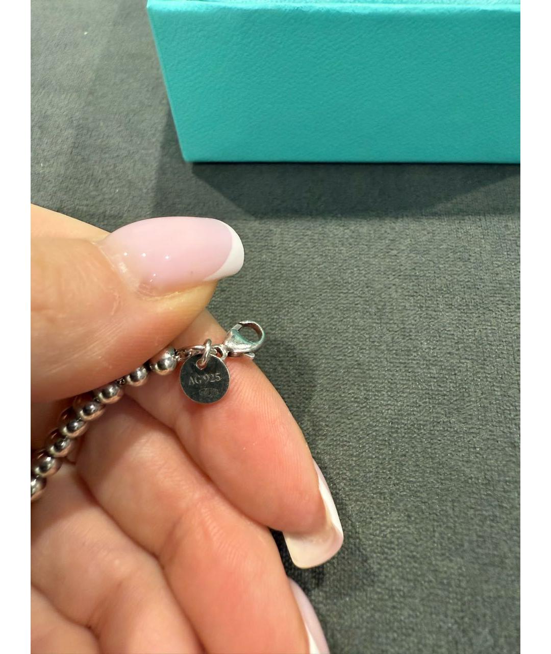 TIFFANY&CO Серебрянный серебряный браслет, фото 4