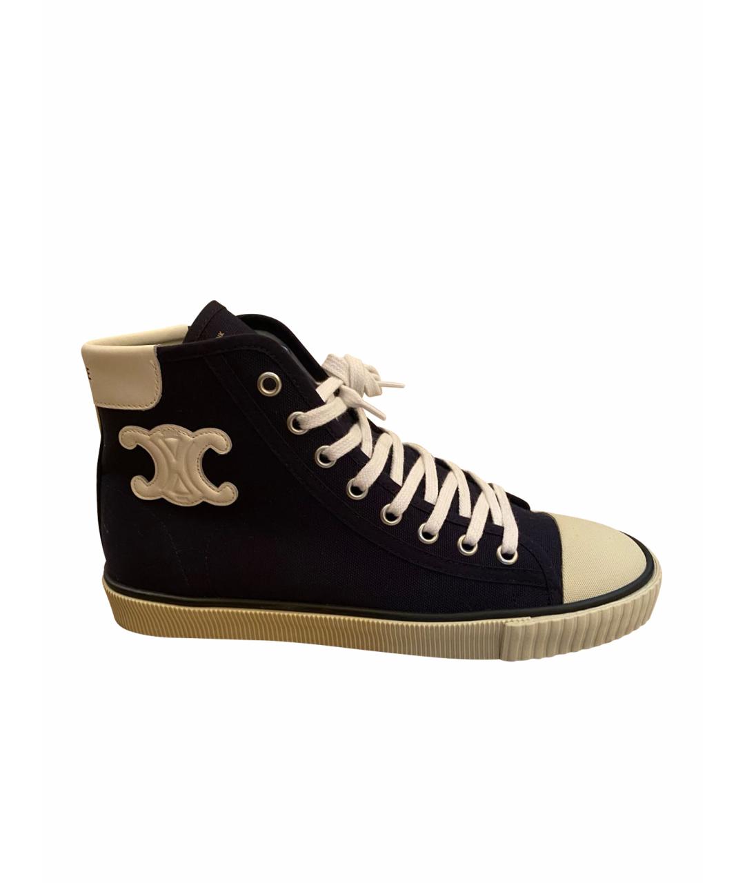 CELINE Синие текстильные кеды, фото 1