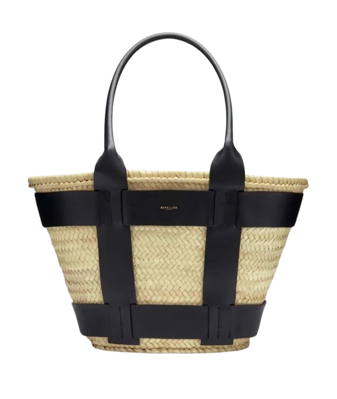 DEMELLIER Бежевая пелетеная пляжная сумка, фото 1