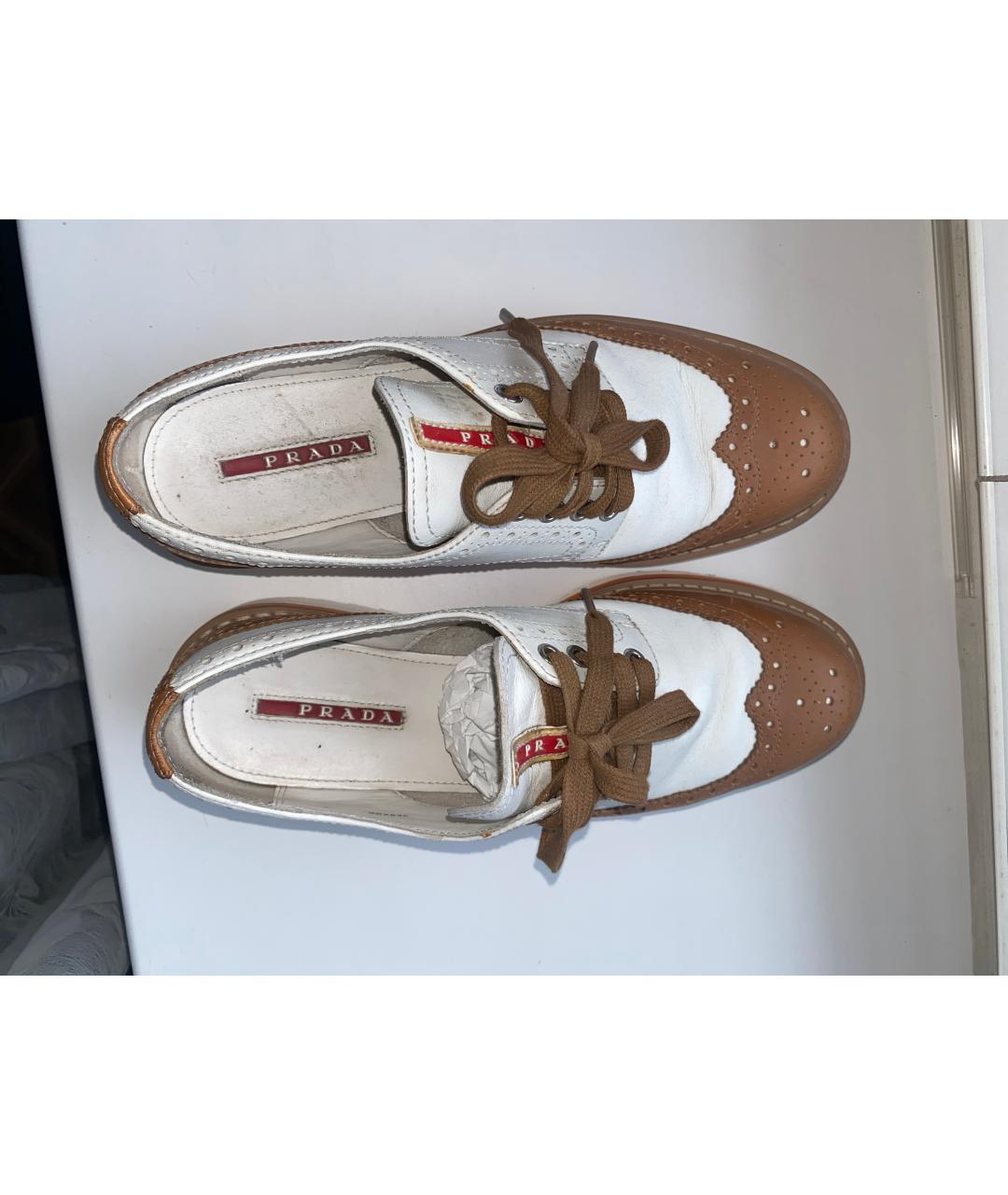 PRADA Мульти кожаные брогги и оксфорды, фото 2