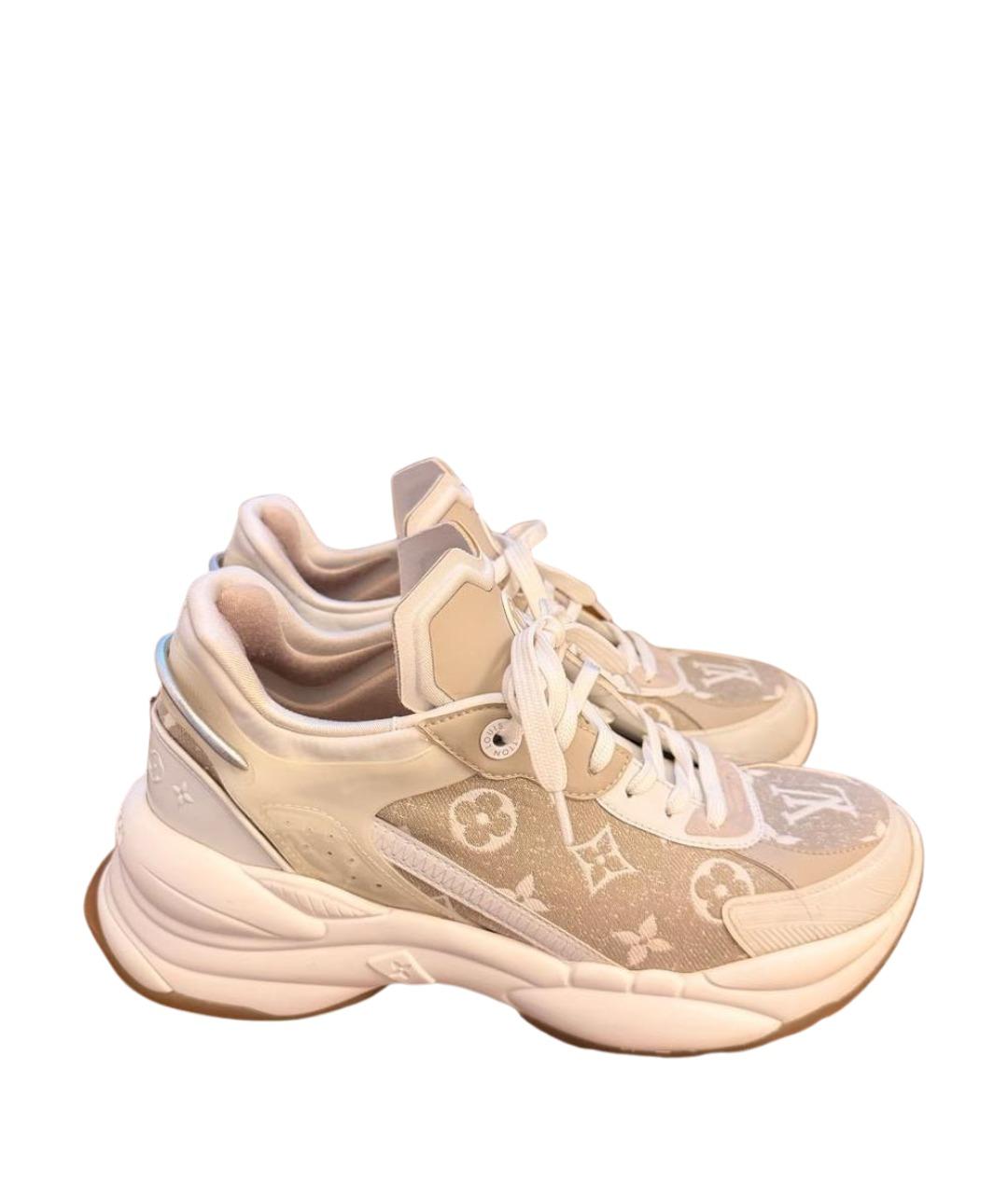 LOUIS VUITTON Бежевые резиновые кроссовки, фото 1
