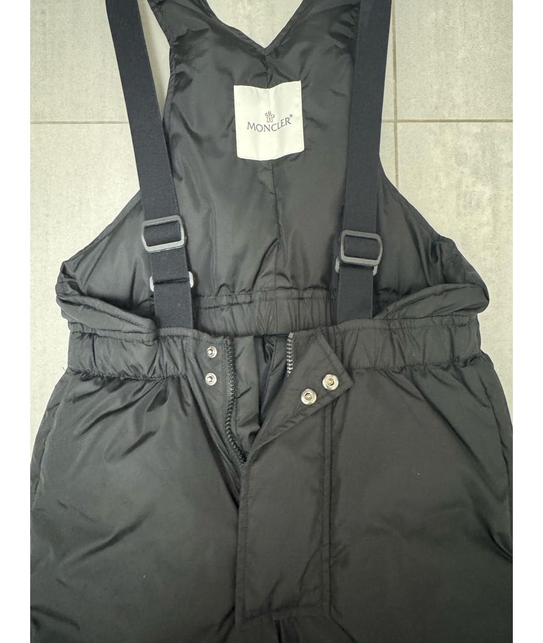 MONCLER Черный полиэстеровый комбинезон, фото 4