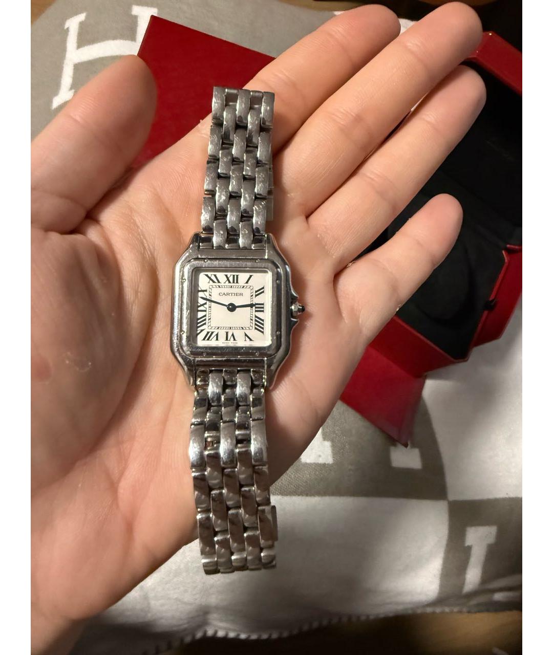 CARTIER Серебряные часы из белого золота, фото 6