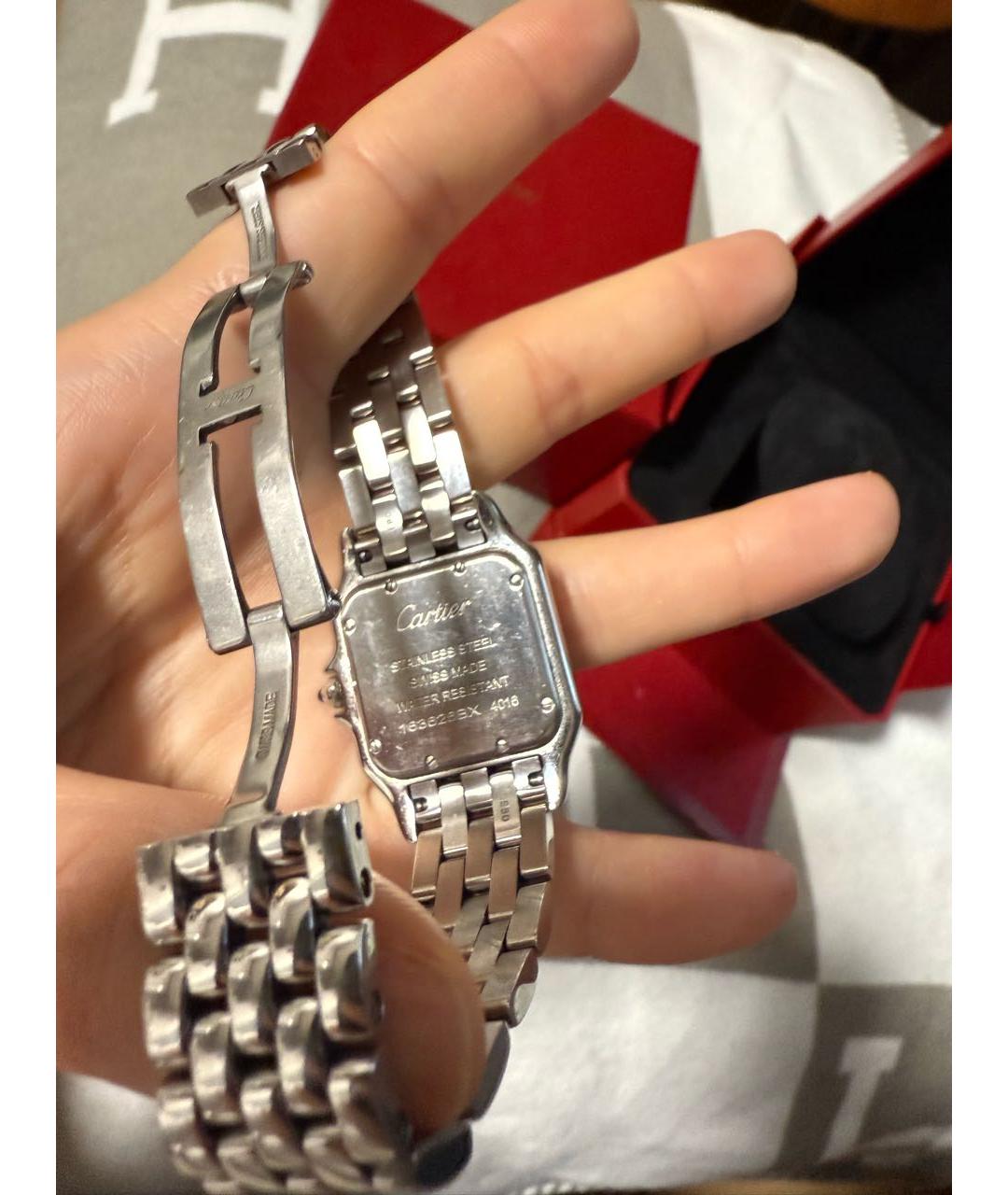 CARTIER Серебряные часы из белого золота, фото 2