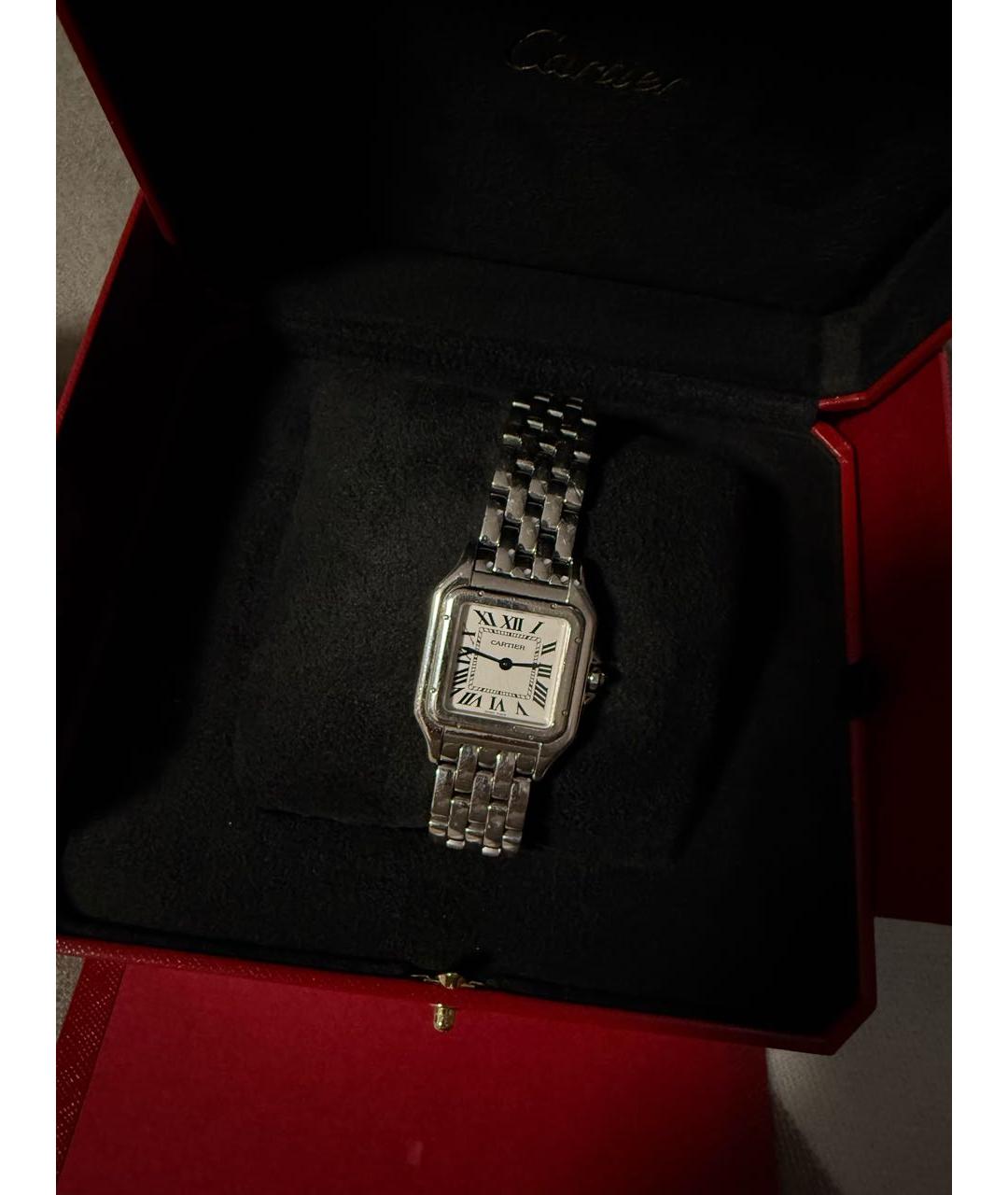 CARTIER Серебряные часы из белого золота, фото 5