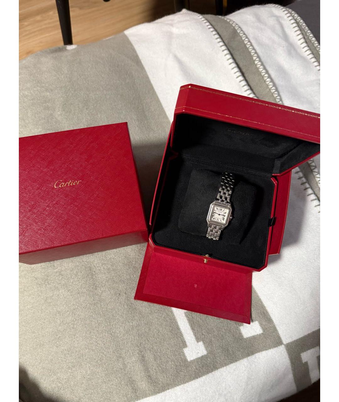 CARTIER Серебряные часы из белого золота, фото 4