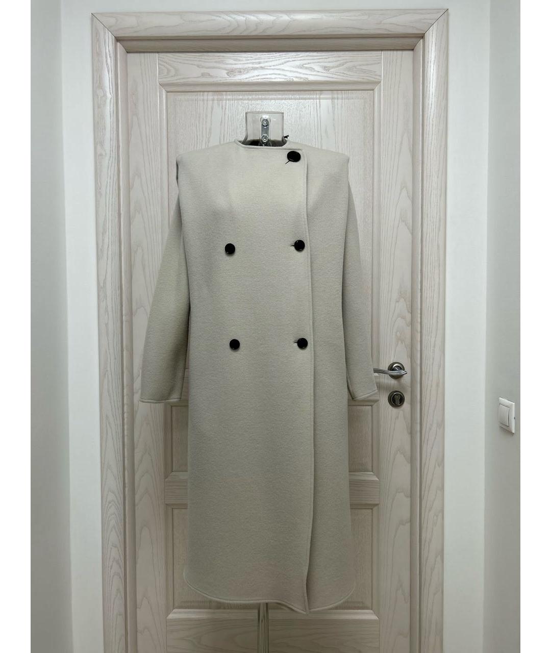 ISABEL MARANT Бежевое шерстяное пальто, фото 9