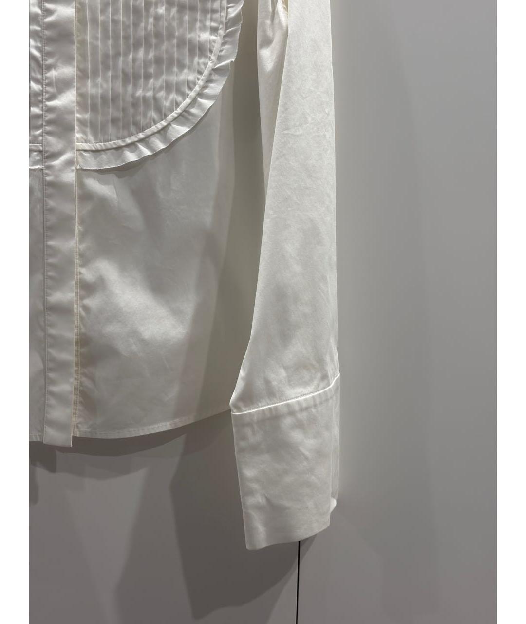 PERVERT Белая хлопковая рубашка, фото 8