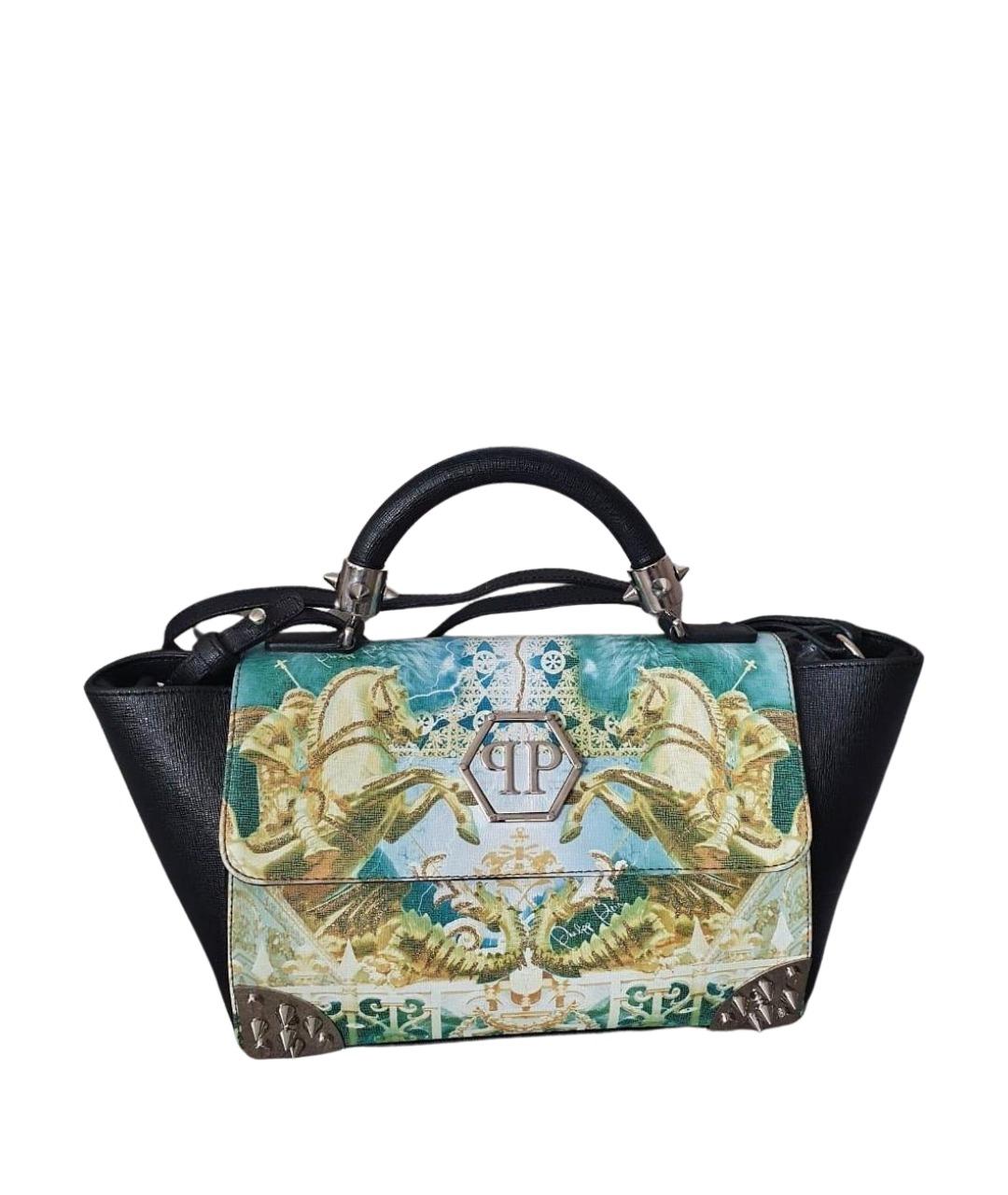 PHILIPP PLEIN Мульти кожаная сумка с короткими ручками, фото 1