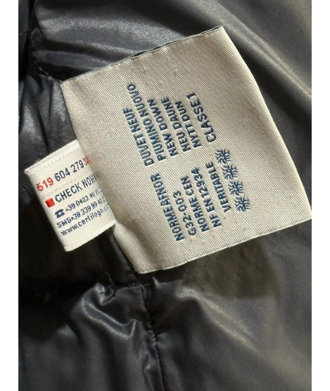 MONCLER Черная атласная куртка, фото 8