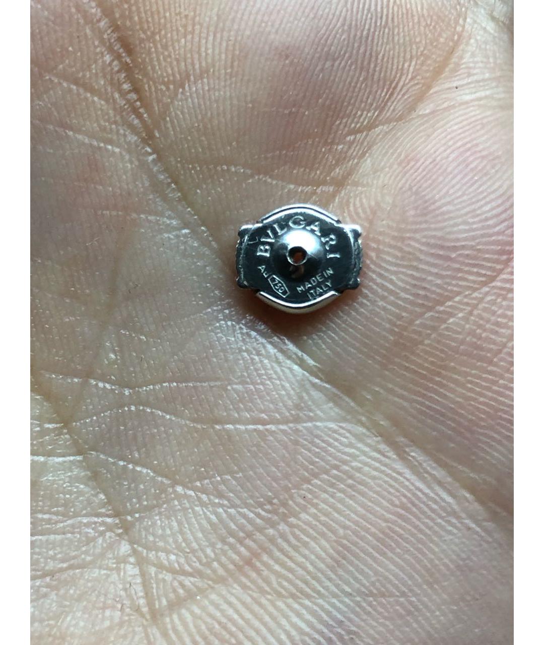 BVLGARI Серебряные серьги из белого золота, фото 6