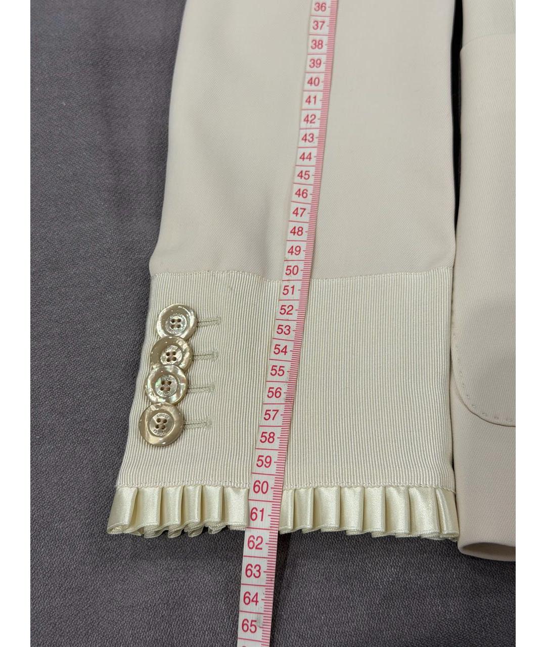 GUCCI Белый вискозный жакет/пиджак, фото 5