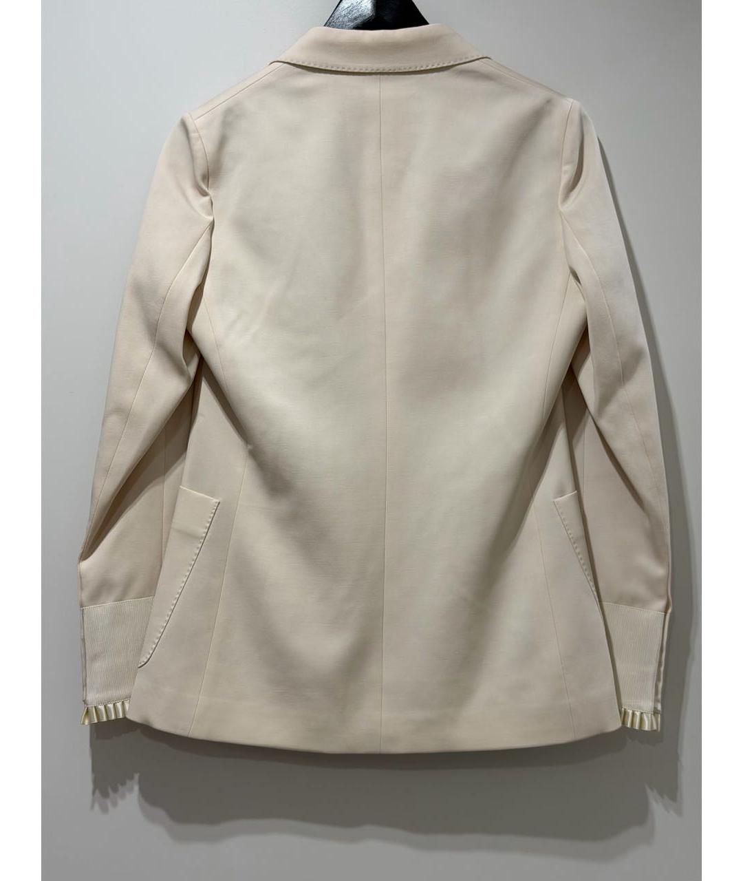 GUCCI Белый вискозный жакет/пиджак, фото 2