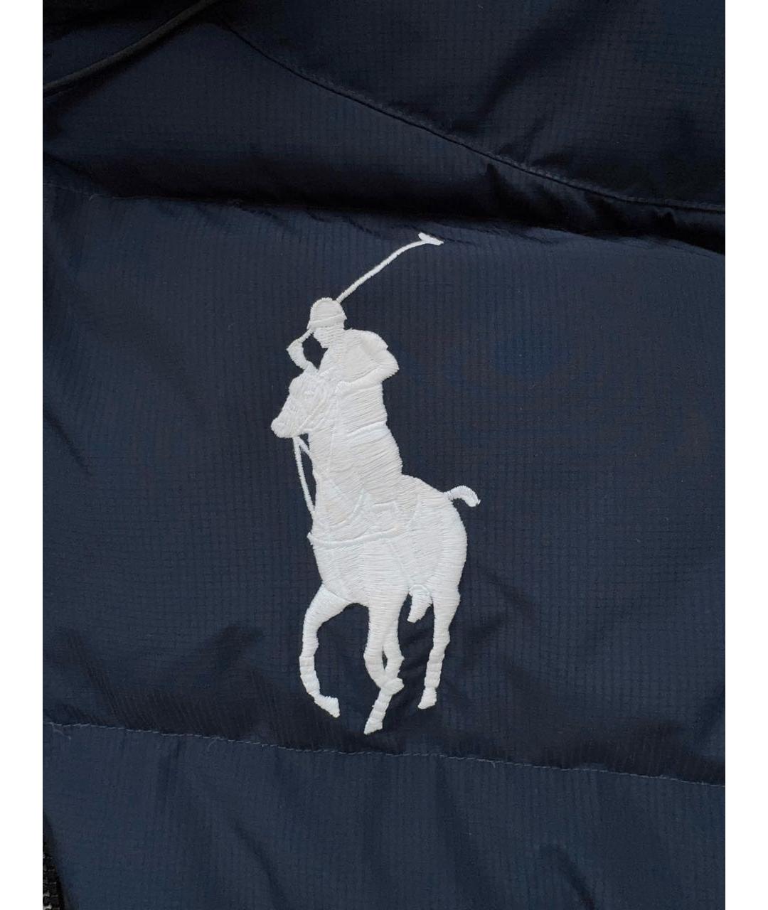 POLO RALPH LAUREN Темно-синий полиамидовый пуховик, фото 5