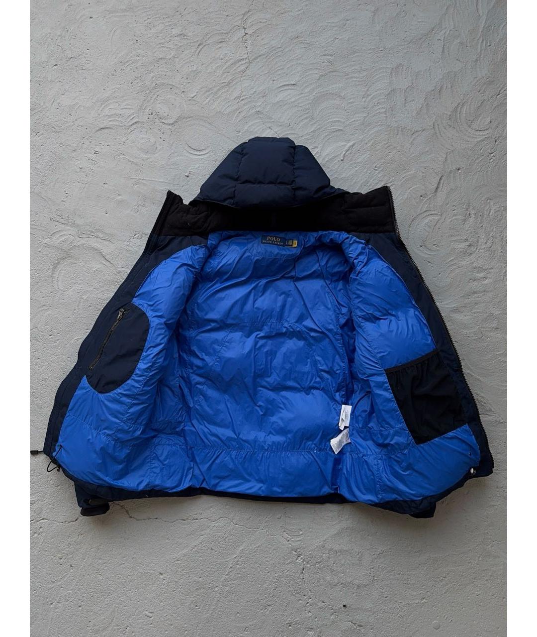 POLO RALPH LAUREN Темно-синий полиамидовый пуховик, фото 6