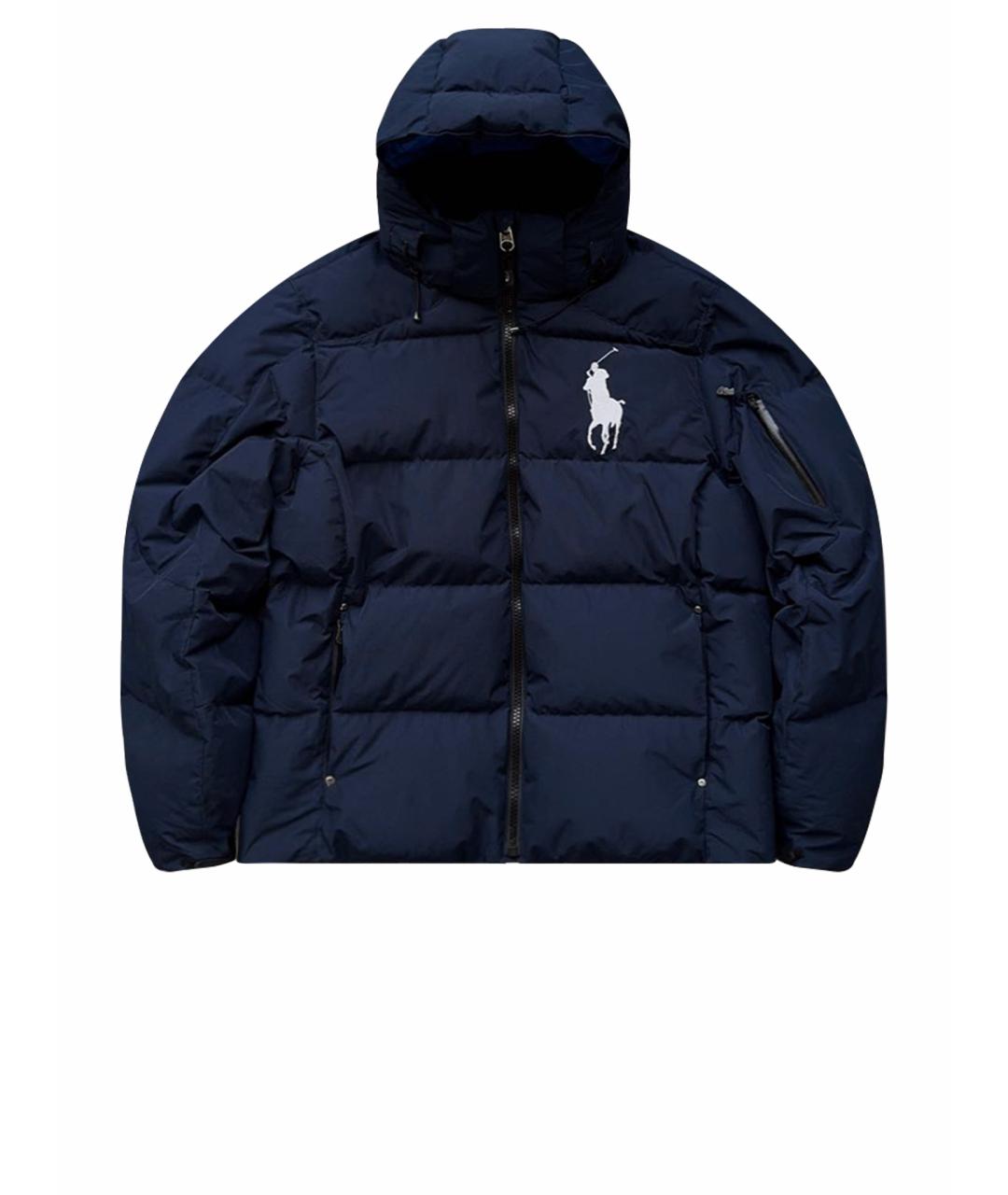POLO RALPH LAUREN Темно-синий полиамидовый пуховик, фото 1