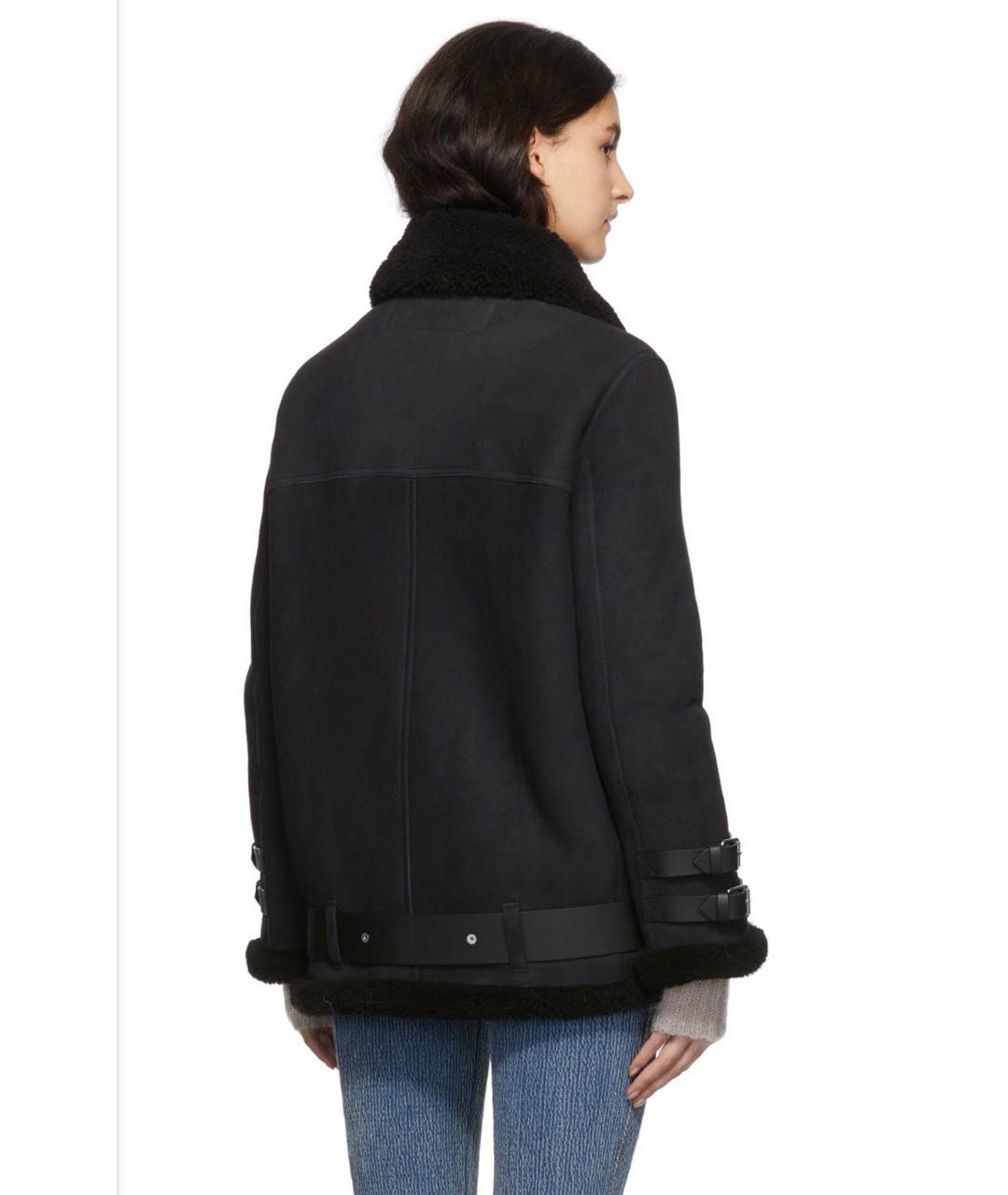 ACNE STUDIOS Черная кожаная дубленка, фото 5