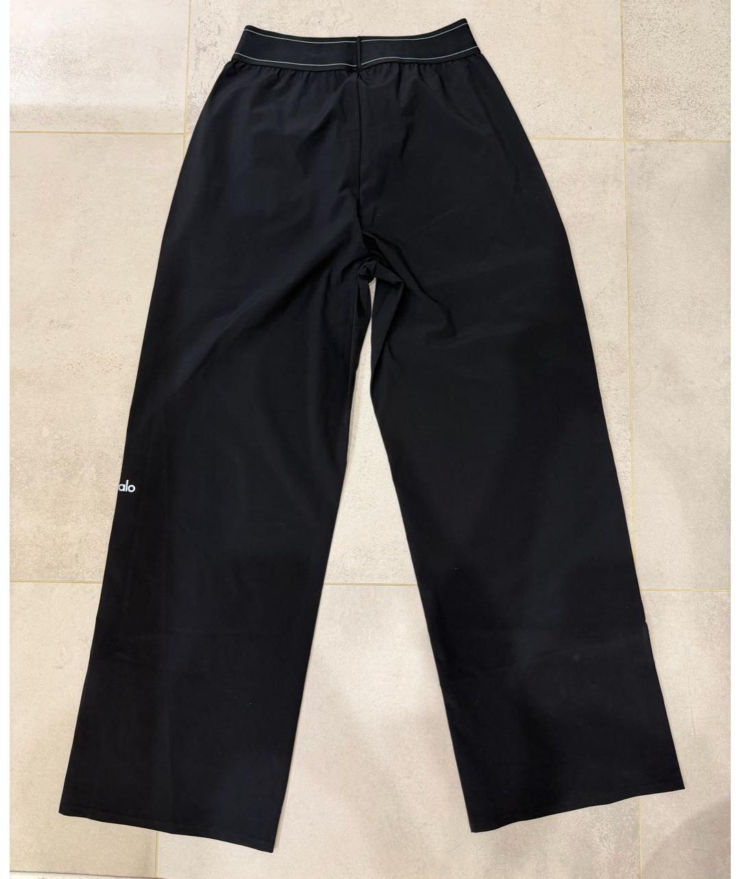 ALO YOGA Черные полиэстеровые спортивные брюки и шорты, фото 2