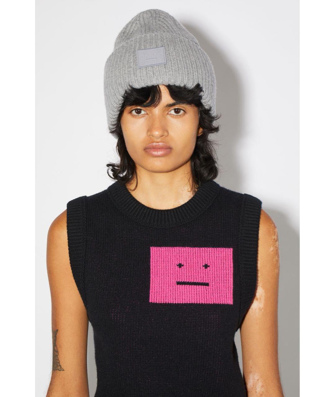 ACNE STUDIOS Черный шерстяной джемпер / свитер, фото 2