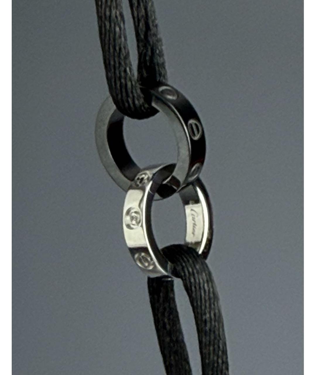 CARTIER Черный браслет из белого золота, фото 5