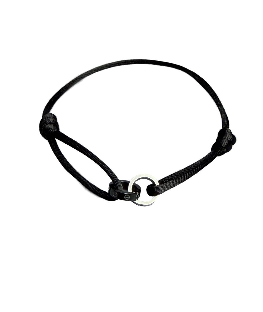 CARTIER Черный браслет из белого золота, фото 1