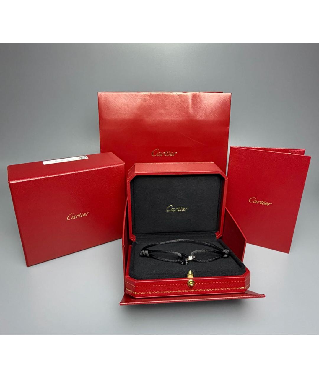 CARTIER Черный браслет из белого золота, фото 2