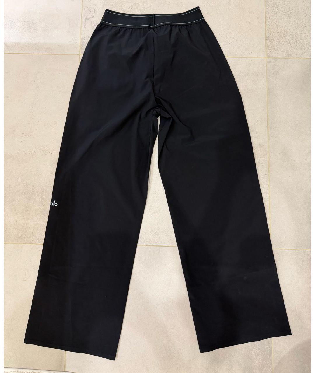 ALO YOGA Черные полиэстеровые спортивные брюки и шорты, фото 2