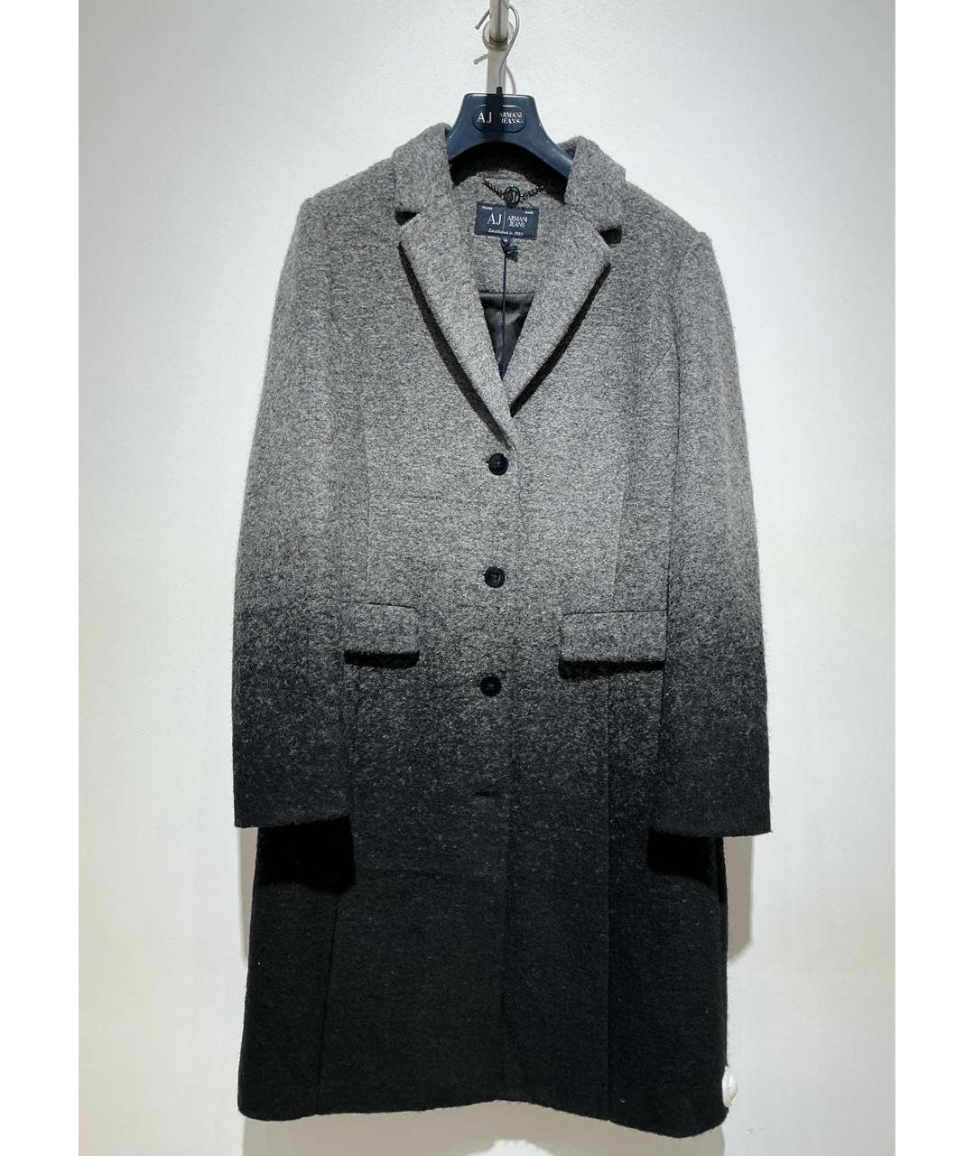 ARMANI JEANS Мульти шерстяное пальто, фото 3