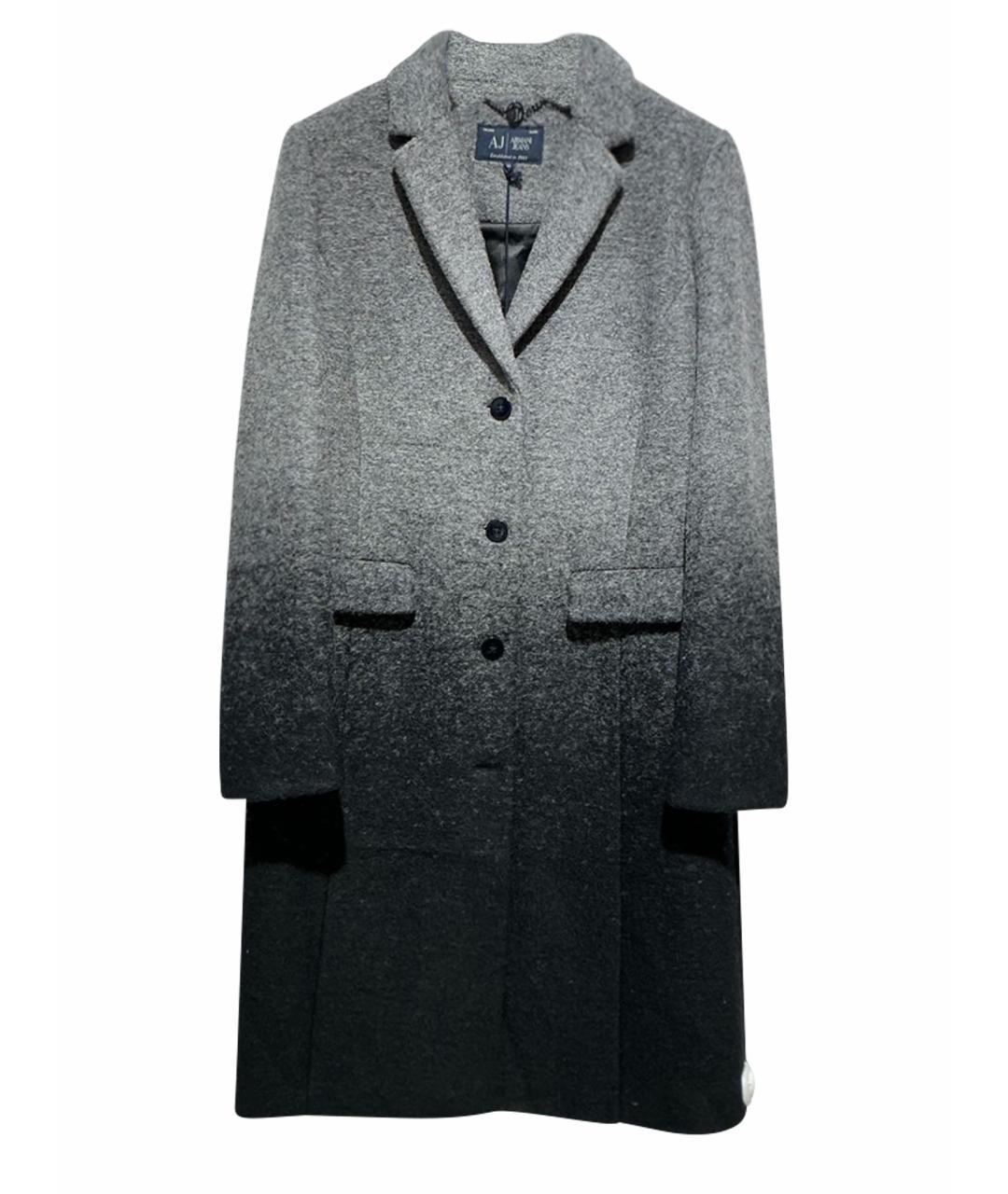 ARMANI JEANS Мульти шерстяное пальто, фото 1