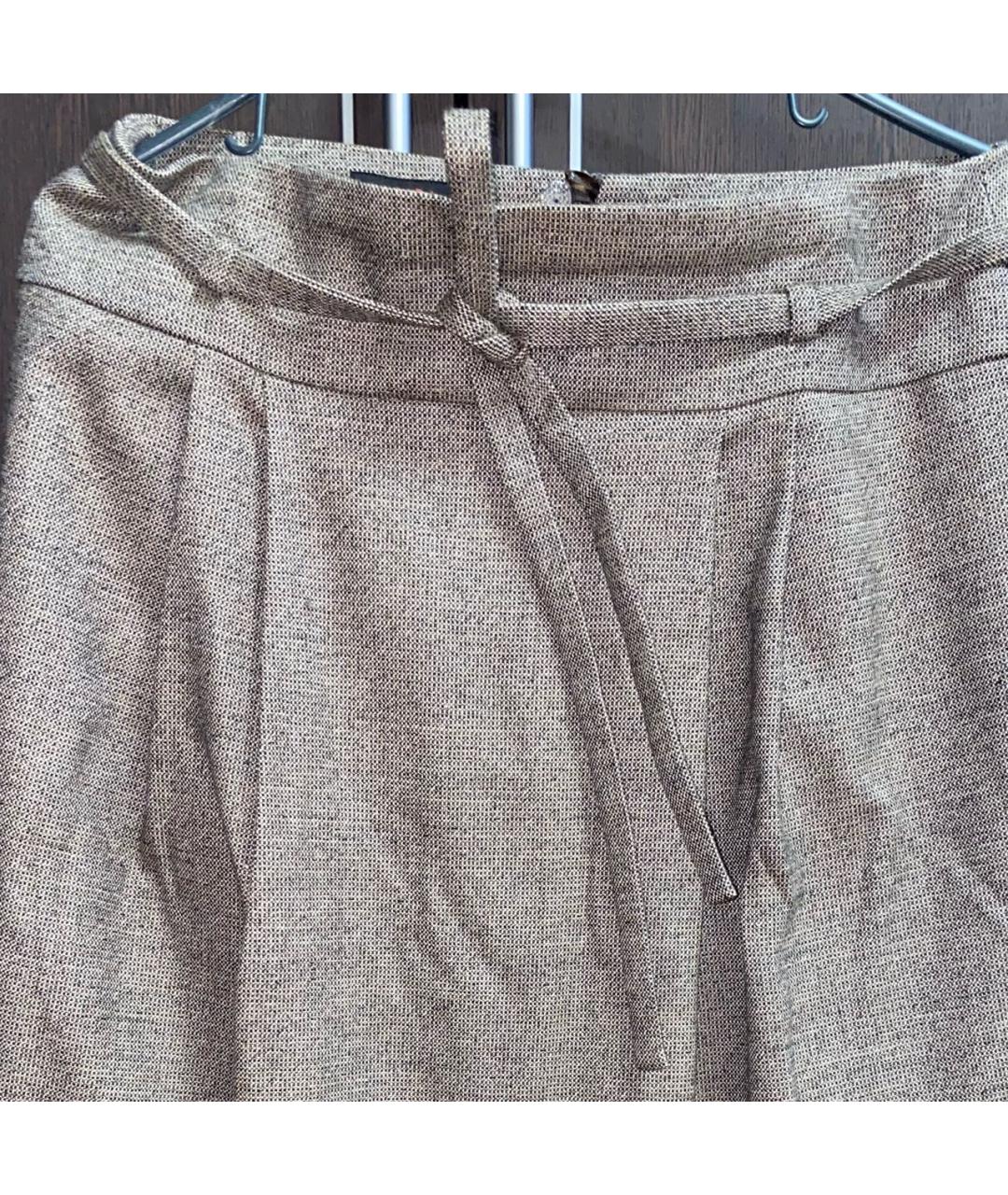 ESCADA Коричневая шерстяная юбка миди, фото 4