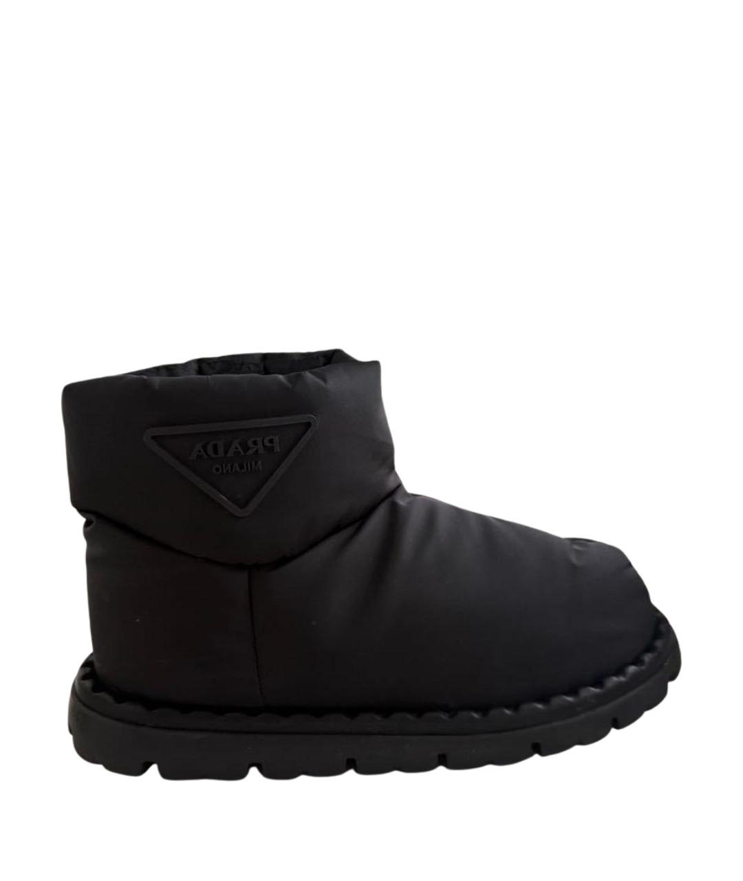 PRADA Черные неопреновые полусапоги, фото 1