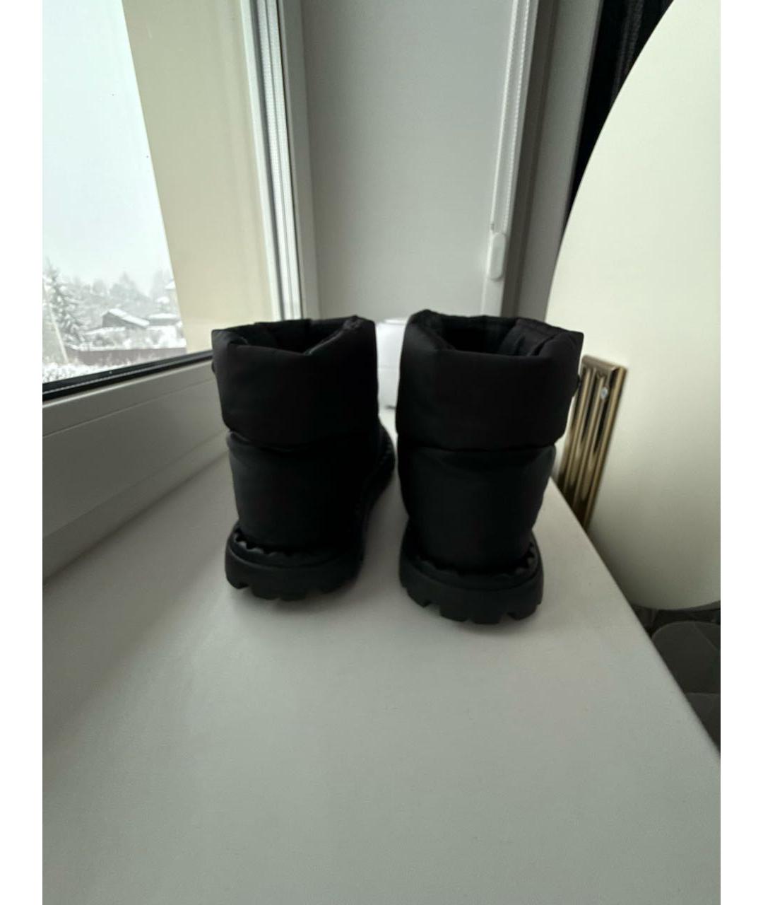 PRADA Черные неопреновые полусапоги, фото 4