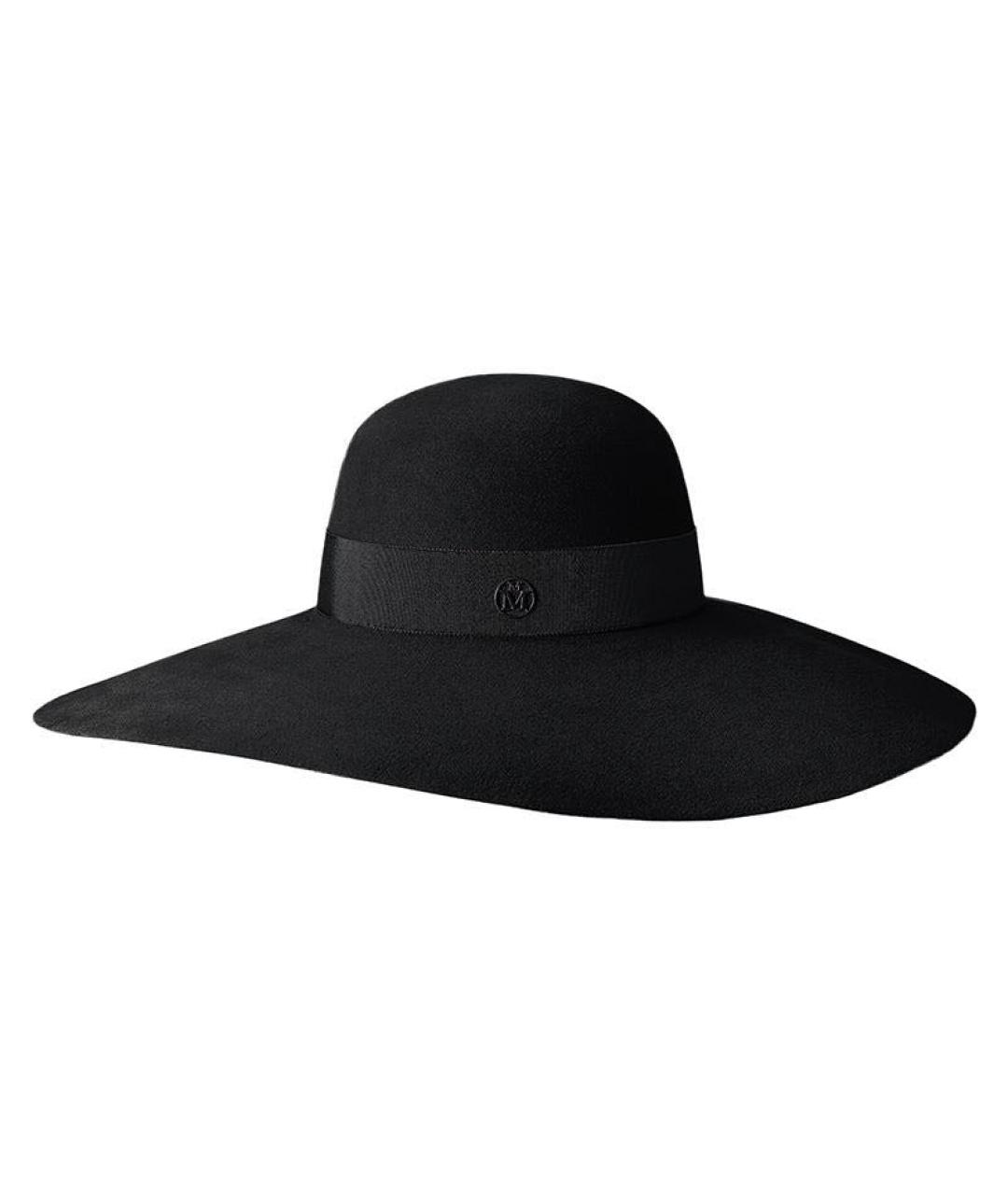 MAISON MICHEL Черная шерстяная шляпа, фото 1