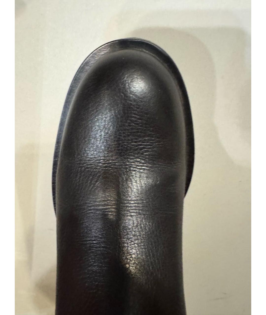 GUCCI Черные кожаные сапоги, фото 3
