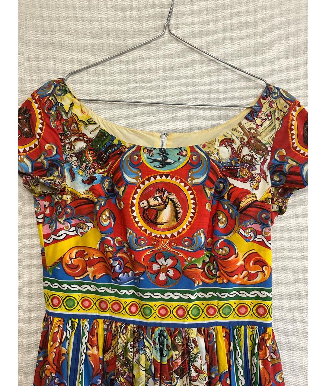 DOLCE&GABBANA Мульти повседневное платье, фото 3