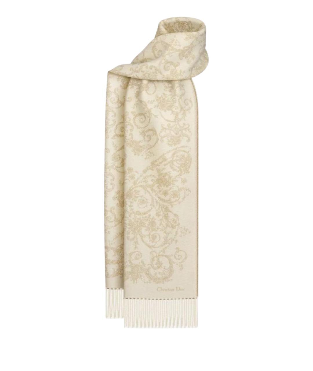 CHRISTIAN DIOR Золотой шарф, фото 1