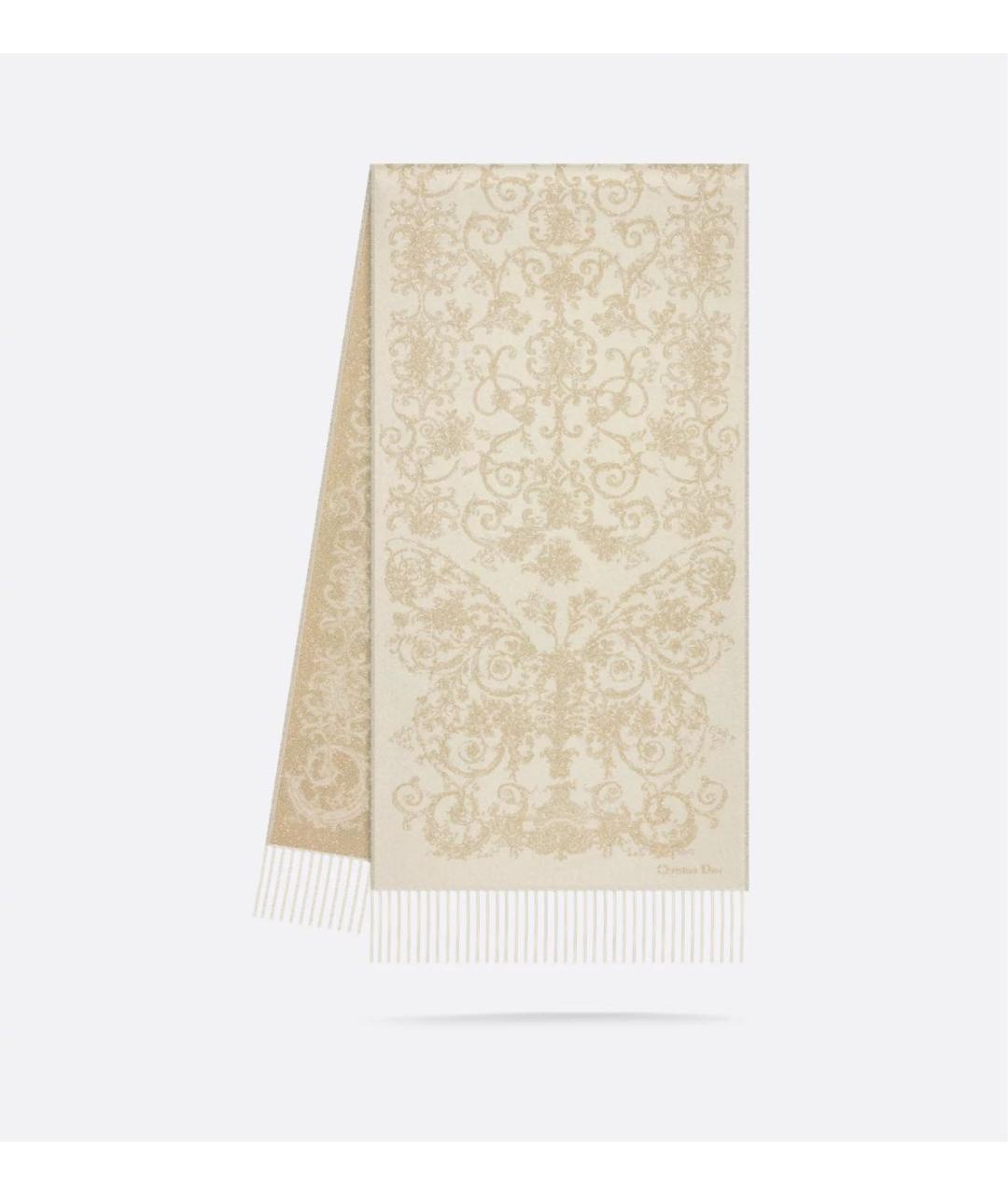 CHRISTIAN DIOR Золотой шарф, фото 2