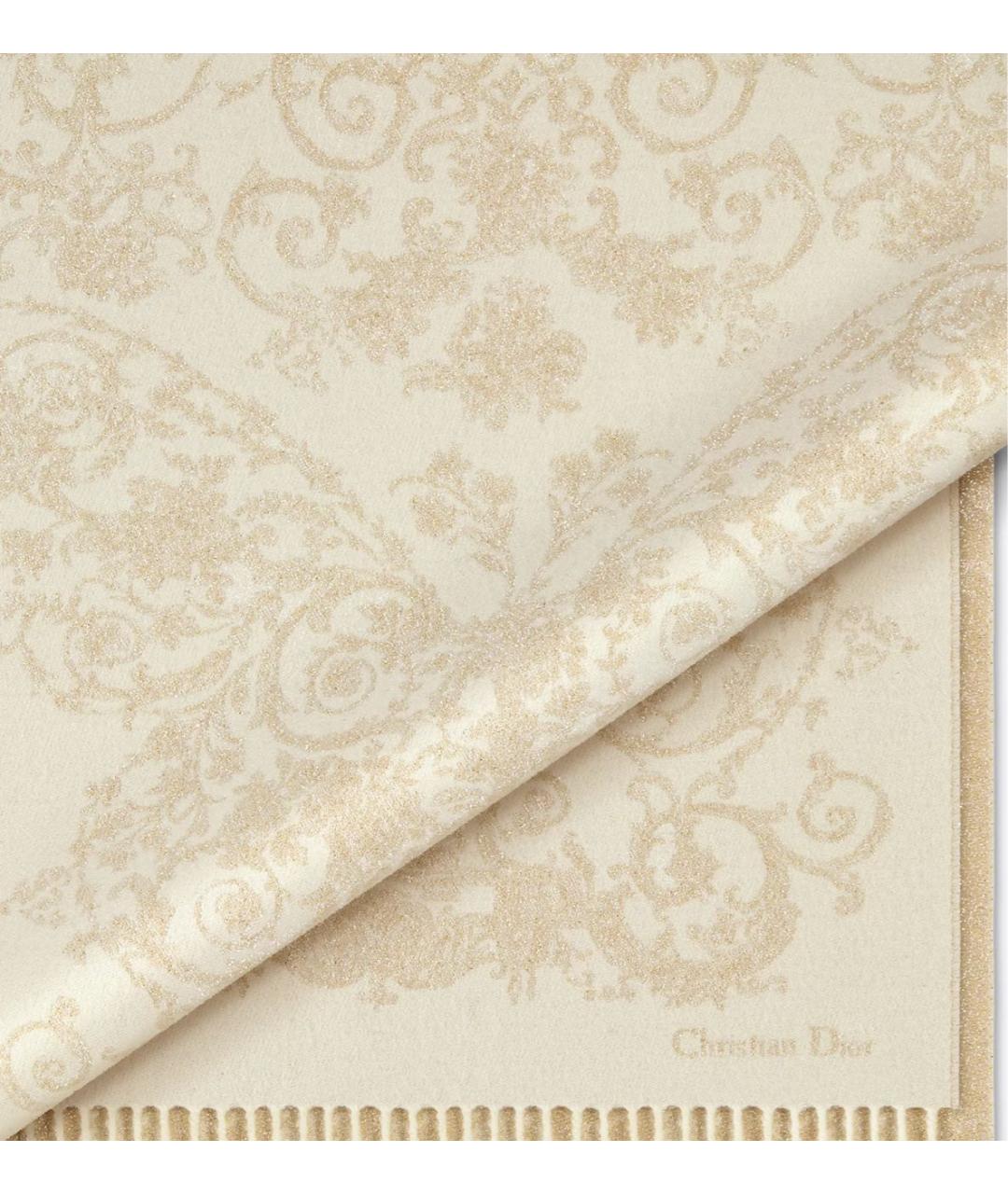 CHRISTIAN DIOR Золотой шарф, фото 3