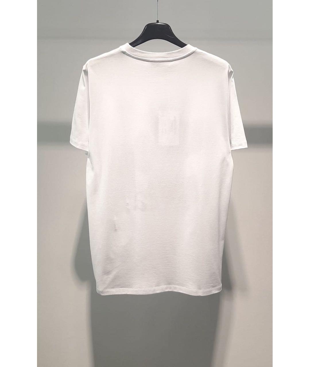 MAX MARA Белая хлопковая футболка, фото 3