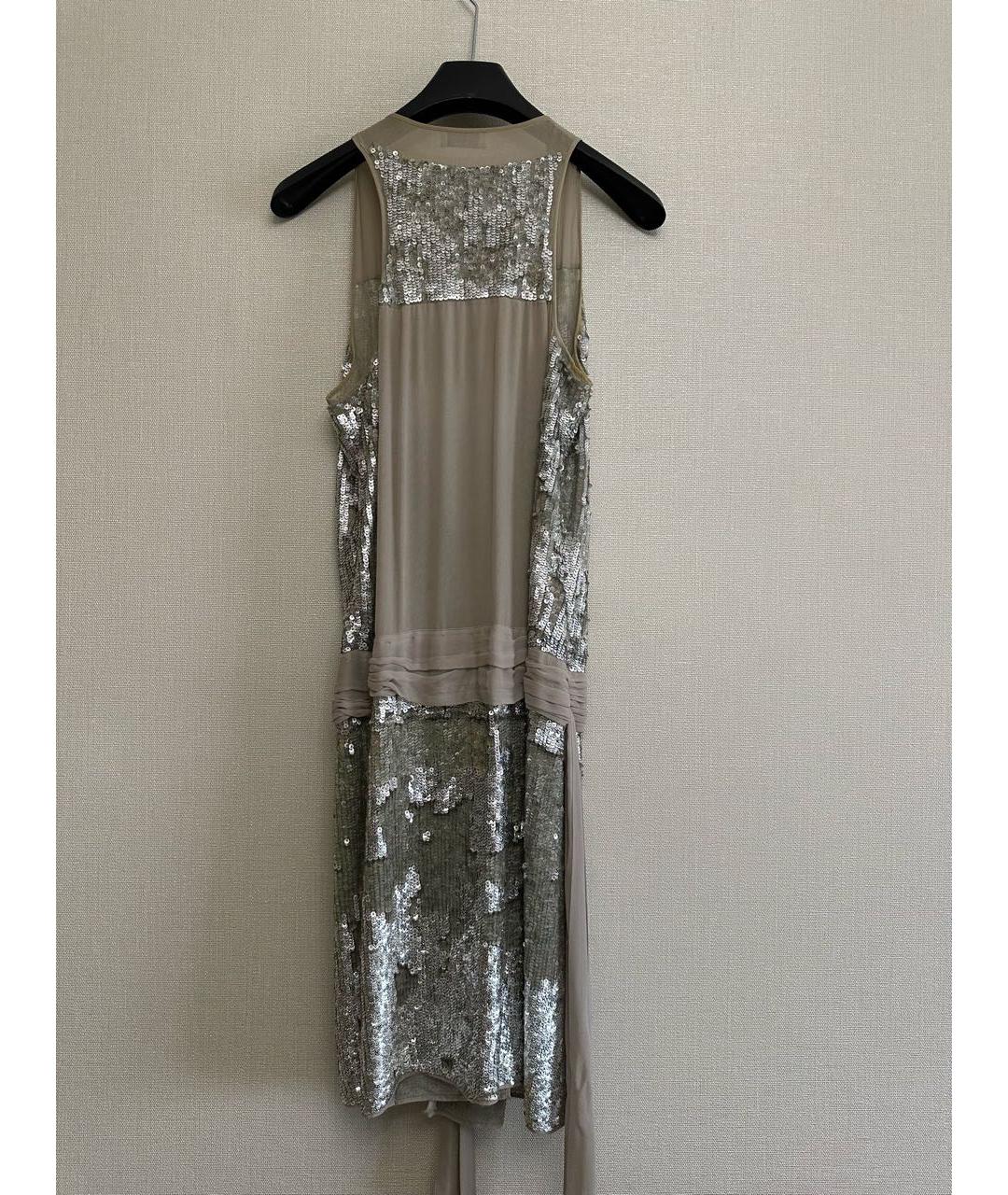 PINKO Серебряное вечернее платье, фото 2