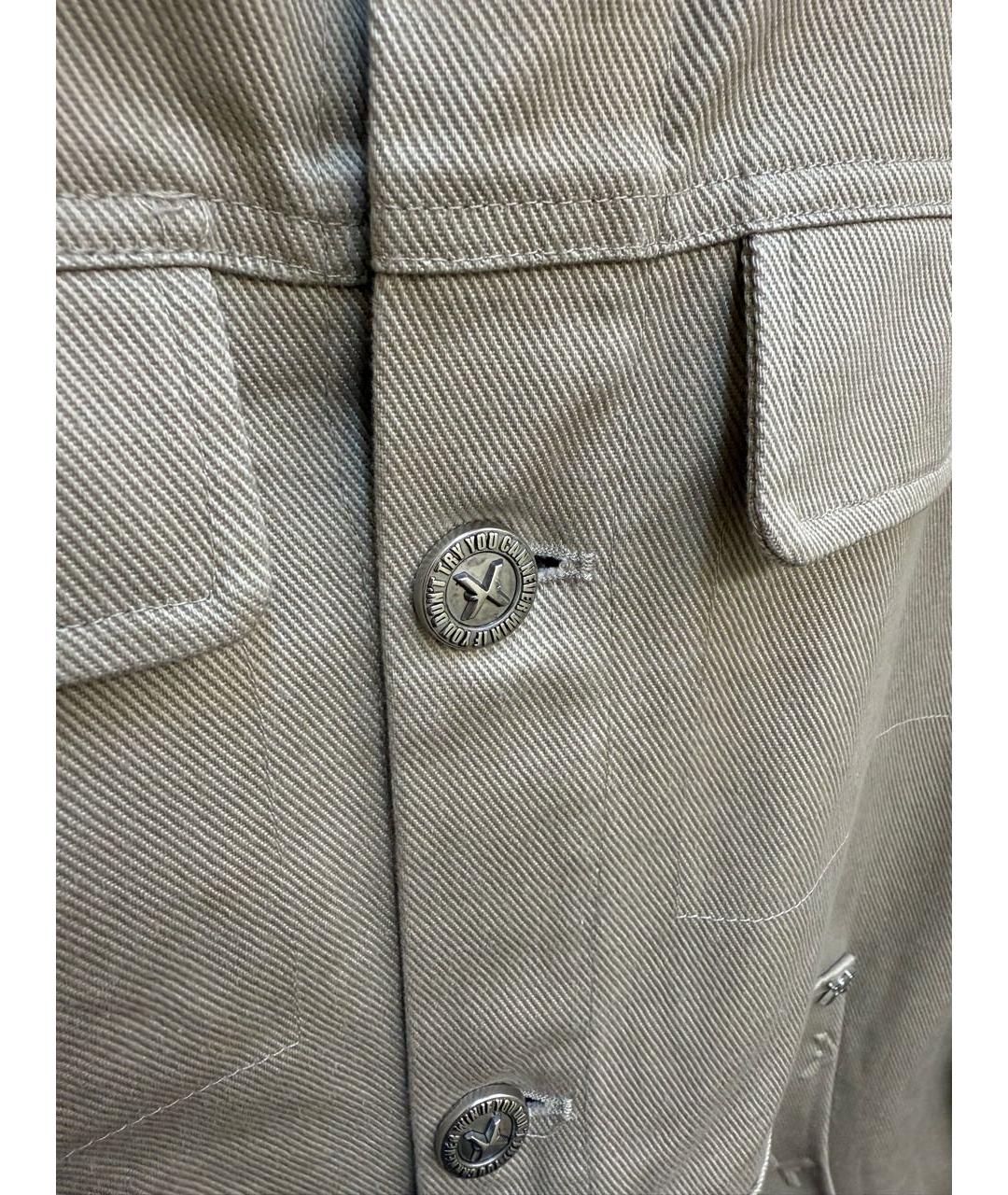 JOHN RICHMOND Бежевая хлопковая куртка, фото 4