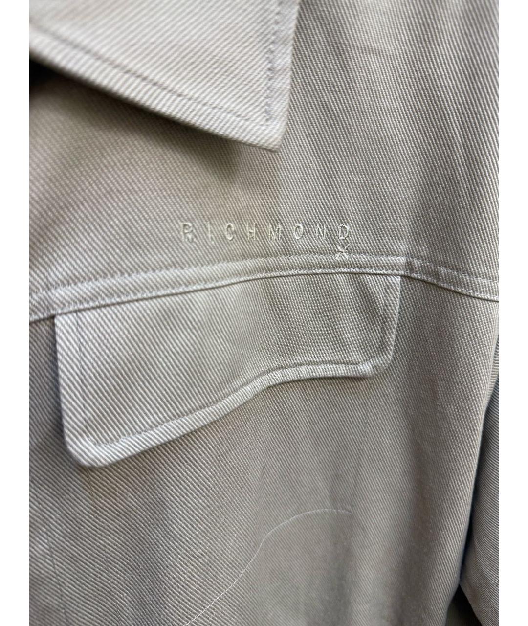 JOHN RICHMOND Бежевая хлопковая куртка, фото 6